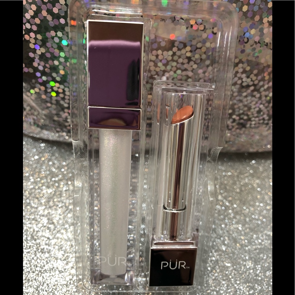 BNIB! PUR Crystal Clear Lipstick & Lipgloss set 💋